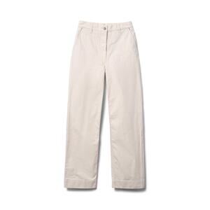 Four Objects Organic Cotton Twill Beige Utility High Rise Pants 1 or XS Japan